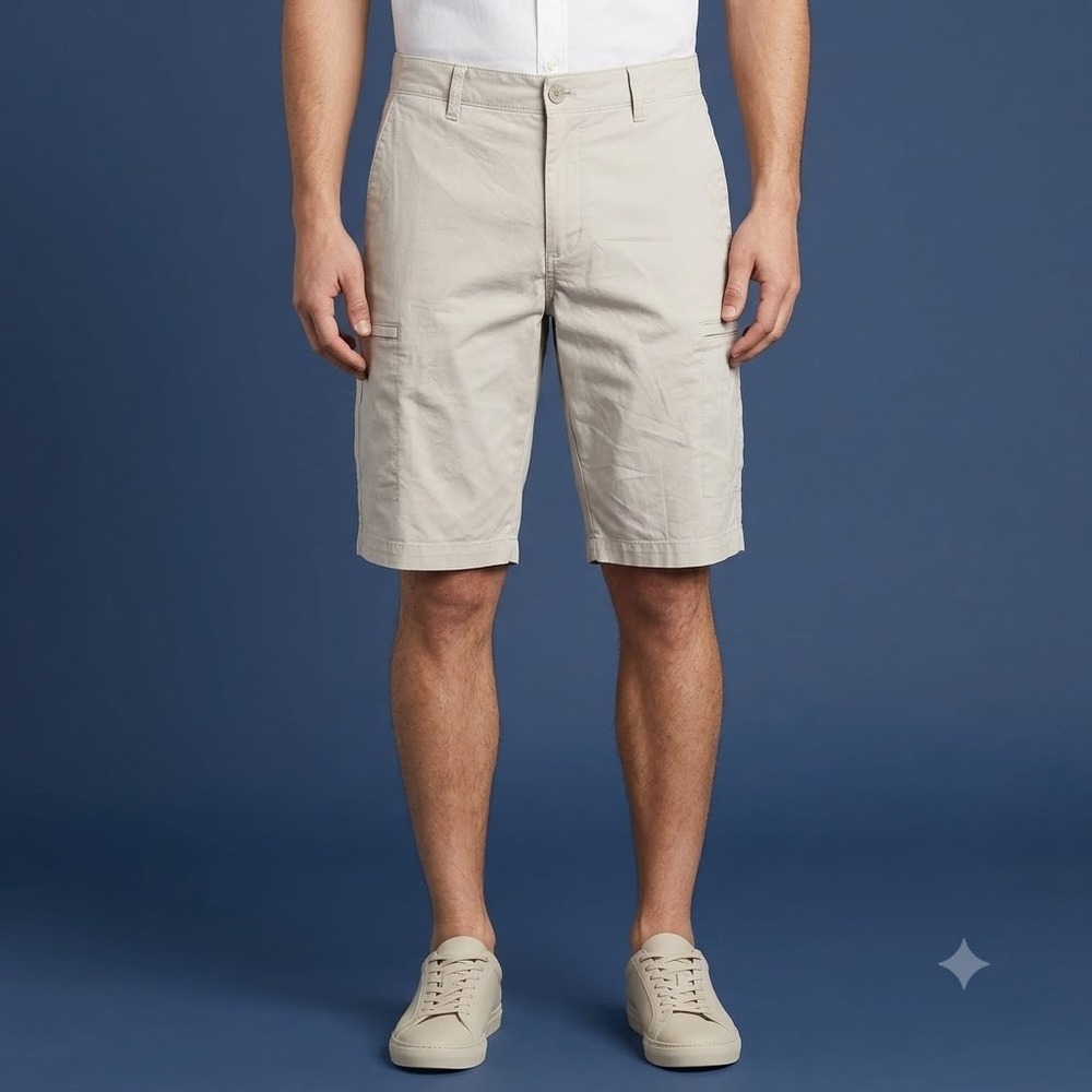 Calvin Klein Cargo Shorts Men's 30 Gray‎ Stretch Casual
